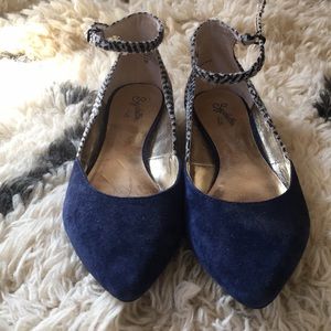 Size 10 Seychelles pointed flats. Good condition